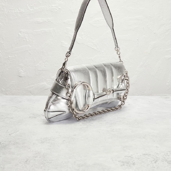 Gucci Horsebit Clutch in Silver - Picture 3 of 9